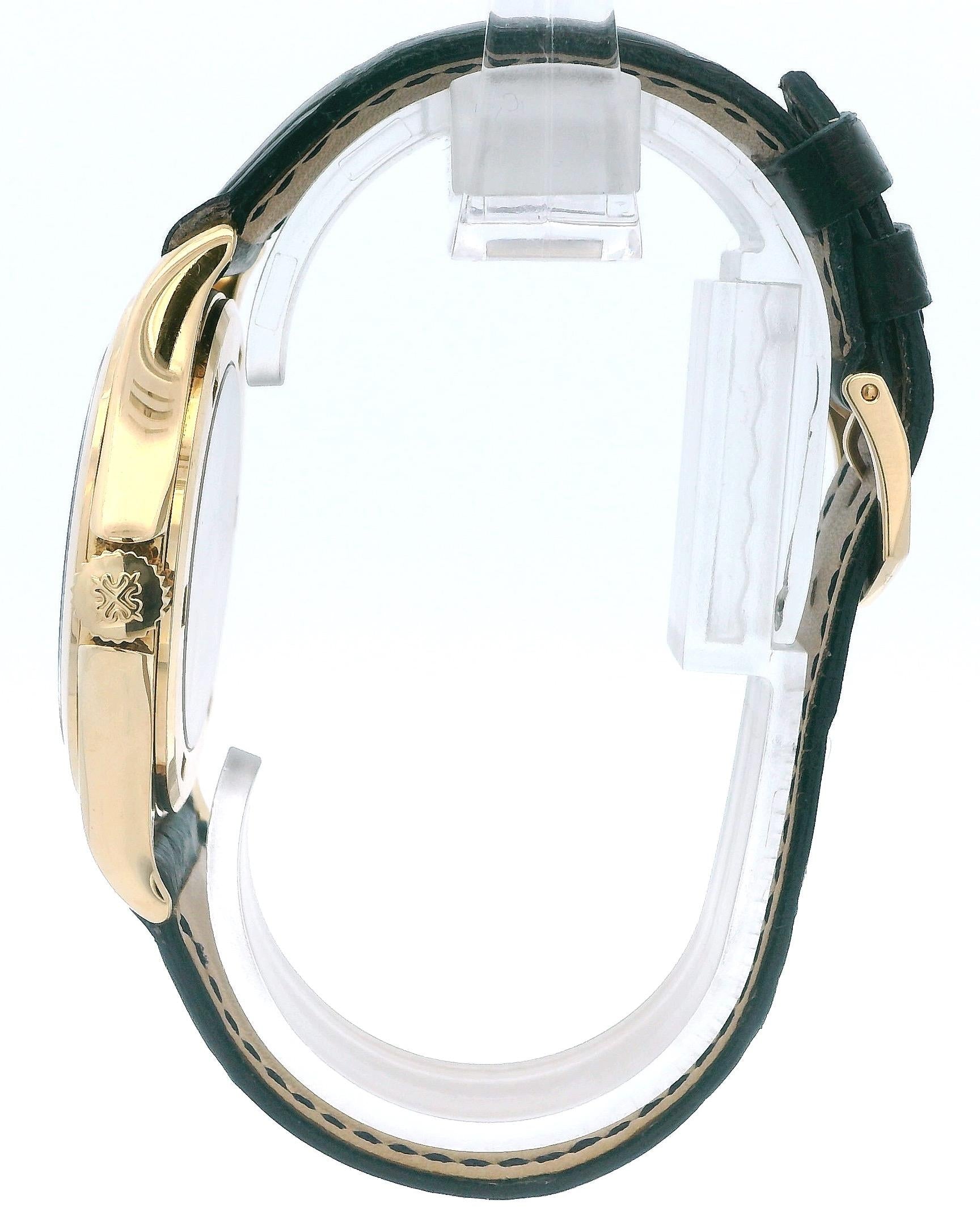 Patek Philippe 5107J Calatrava 18K Yellow Gold Ivory Dial Mens Watch