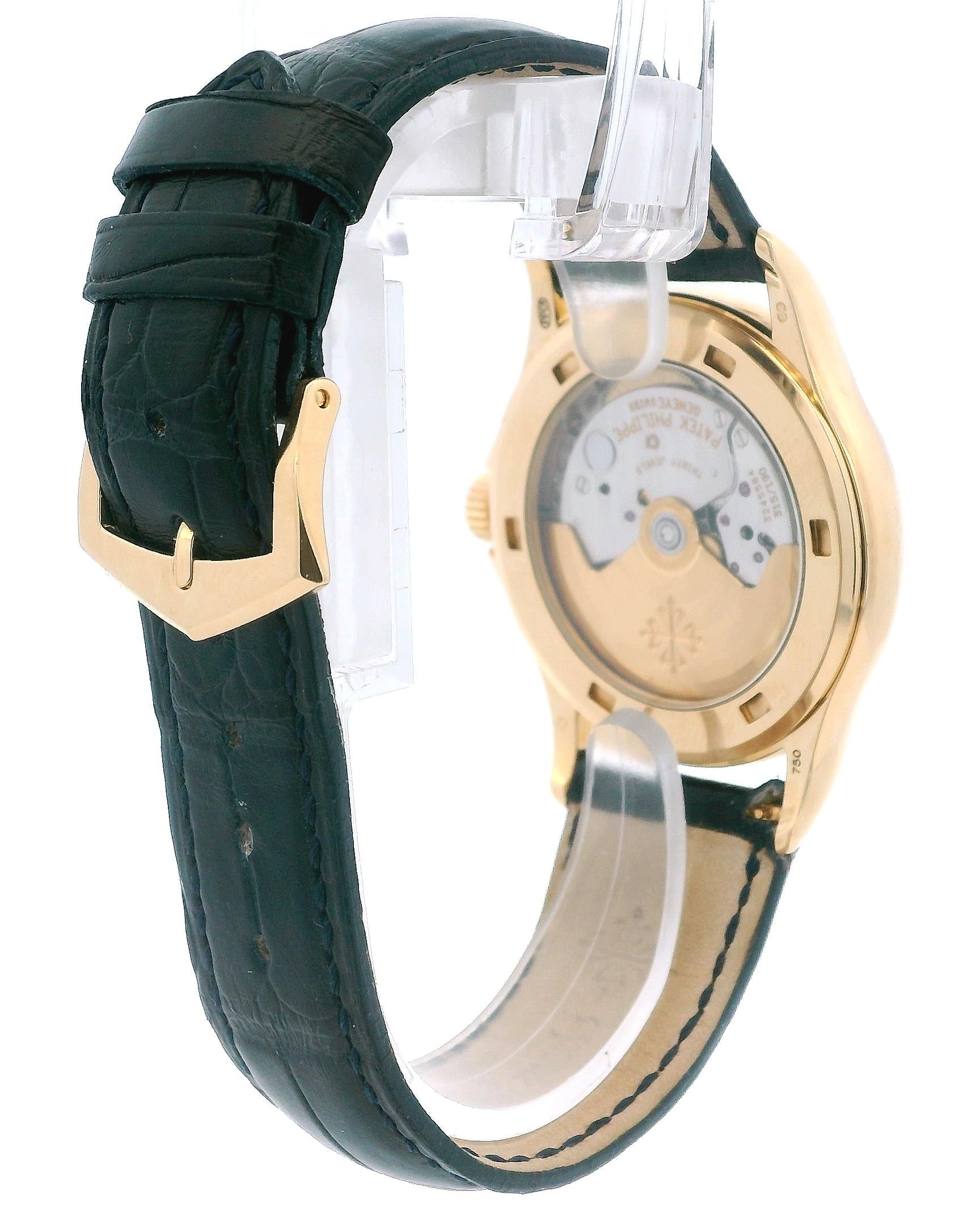 Patek Philippe 5107J Calatrava 18K Yellow Gold Ivory Dial Mens Watch