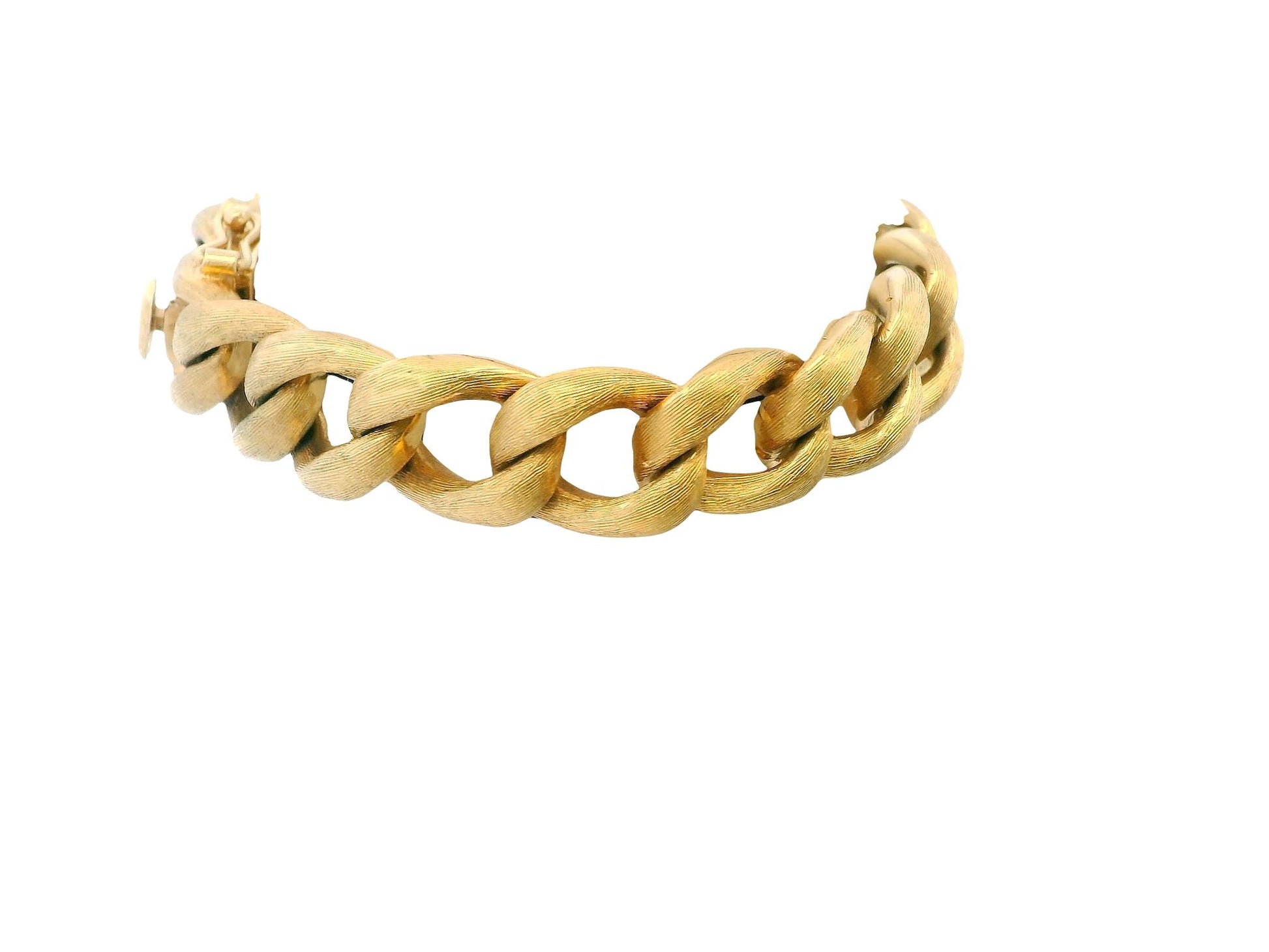 Elegance Interlocking 14K Yellow Gold Jewelry Set: Necklace & Bracelet