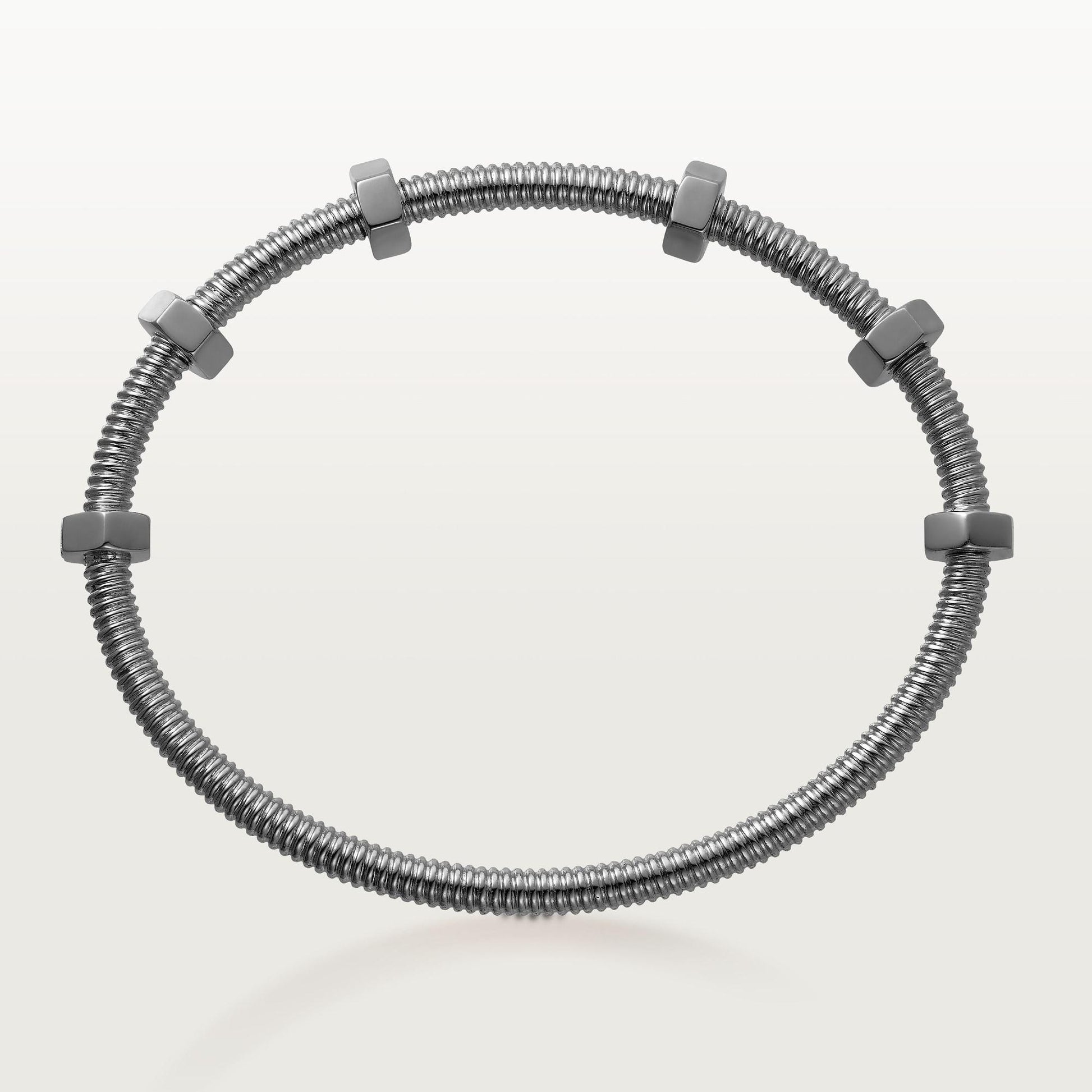 Écrou de Cartier CRB6064419 Size '19' 18K White Gold Bracelet