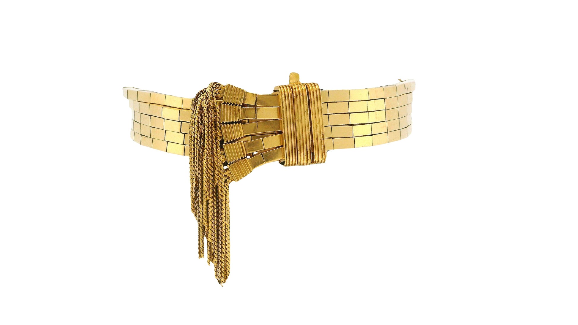 Retro 18K Gold Tassel Bracelet