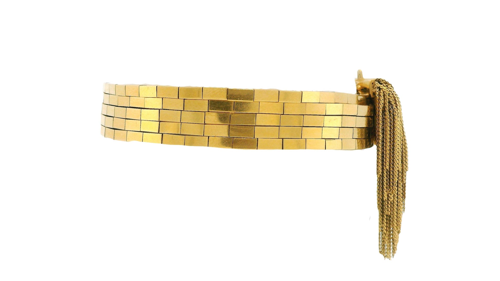 Retro 18K Gold Tassel Bracelet