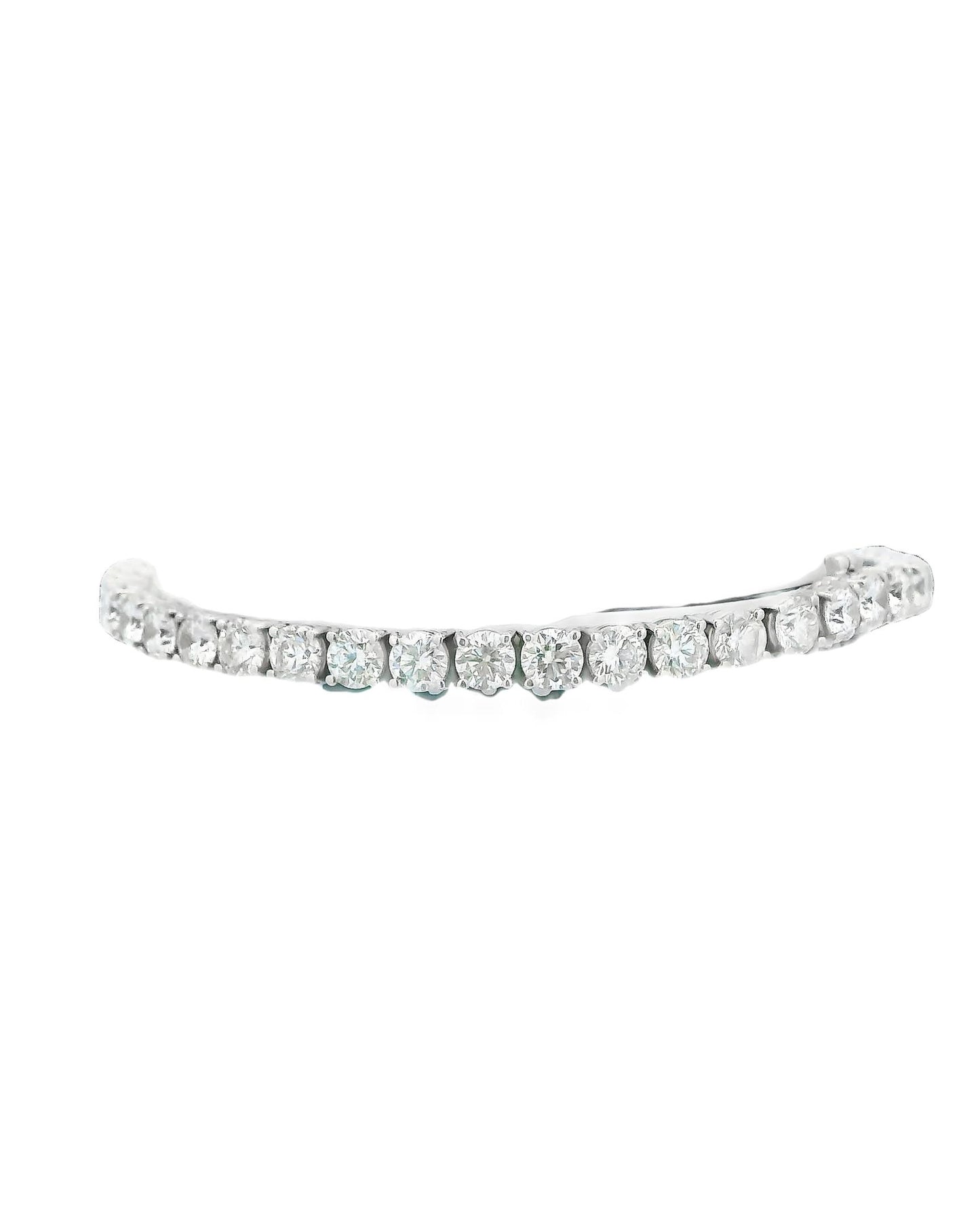 18K White Gold 12Ct Diamond Bracelet