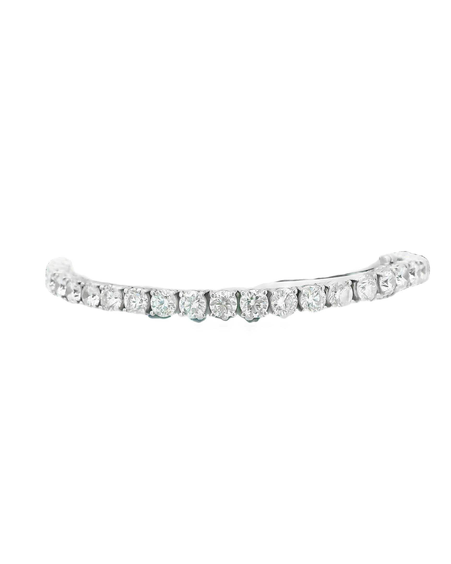 18K White Gold 12Ct Diamond Bracelet