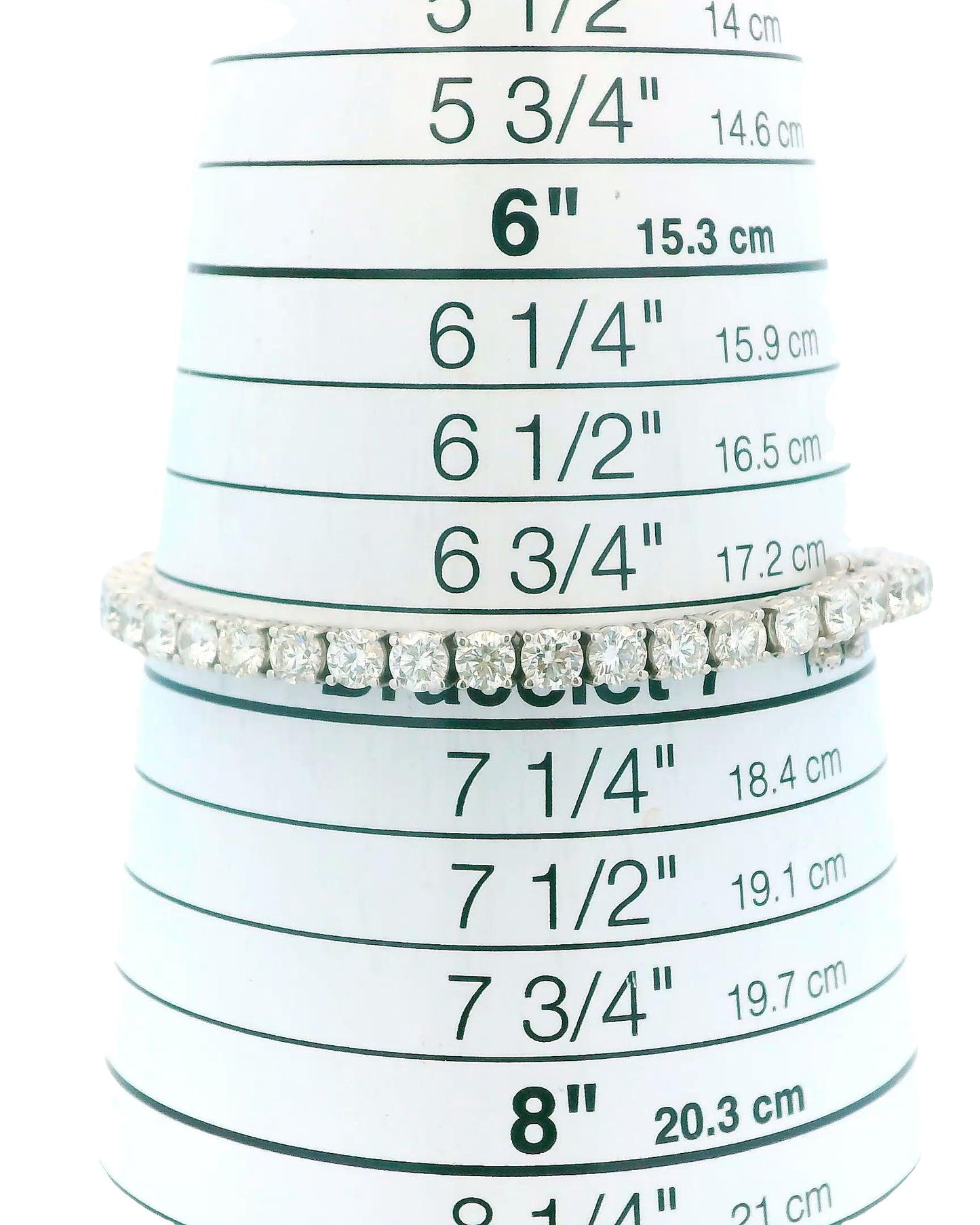 18K White Gold 12Ct Diamond Bracelet