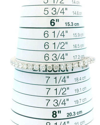 18K White Gold 12Ct Diamond Bracelet