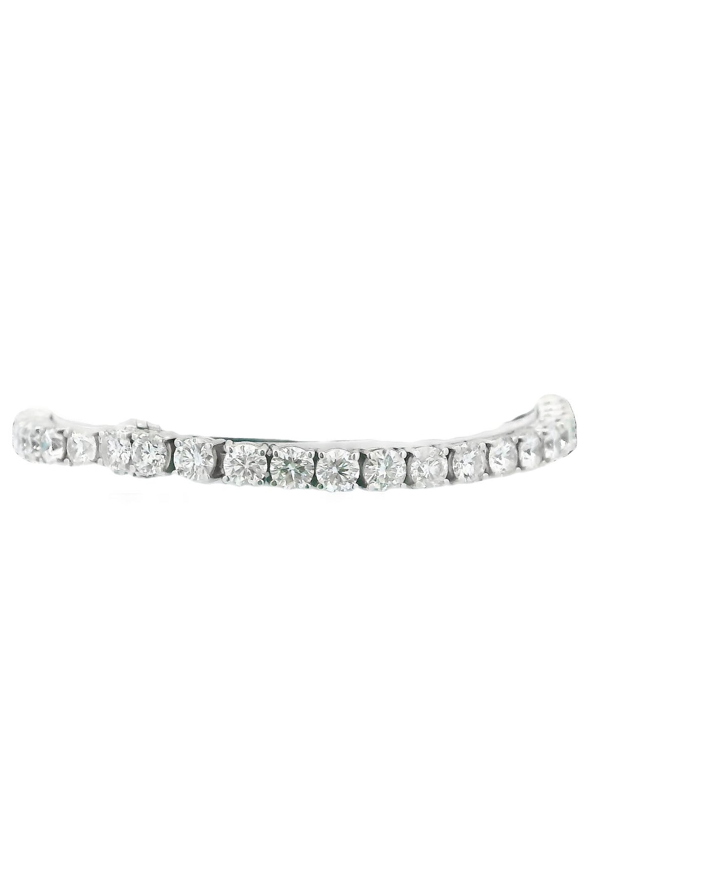 18K White Gold 12Ct Diamond Bracelet