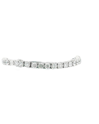 18K White Gold 12Ct Diamond Bracelet