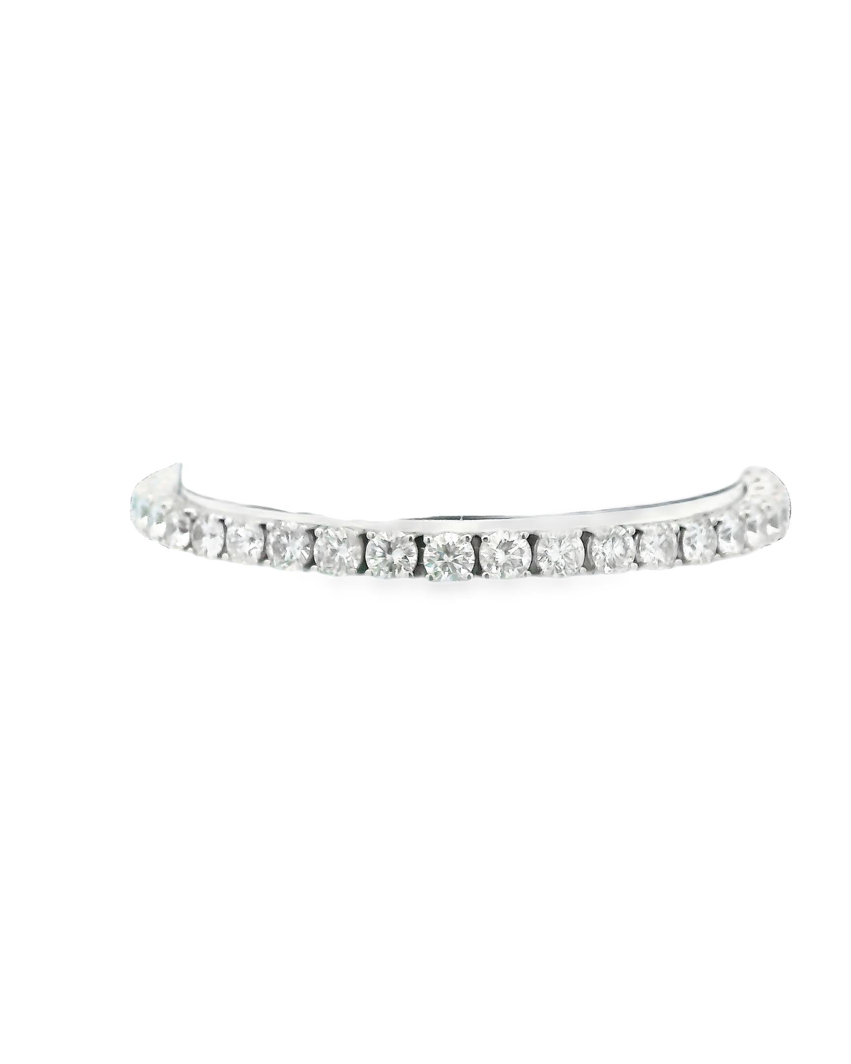 18K White Gold 12Ct Diamond Bracelet