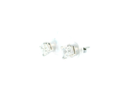 Tiffany & Co. Platinum Studs Diamond Earrings GIA Certificates W/Box