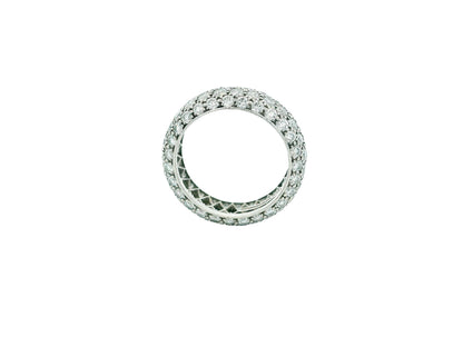 Tiffany & Co. Etoile Four Row Pave Platinum Ring