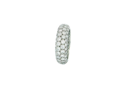 Tiffany & Co. Etoile Four Row Pave Platinum Ring