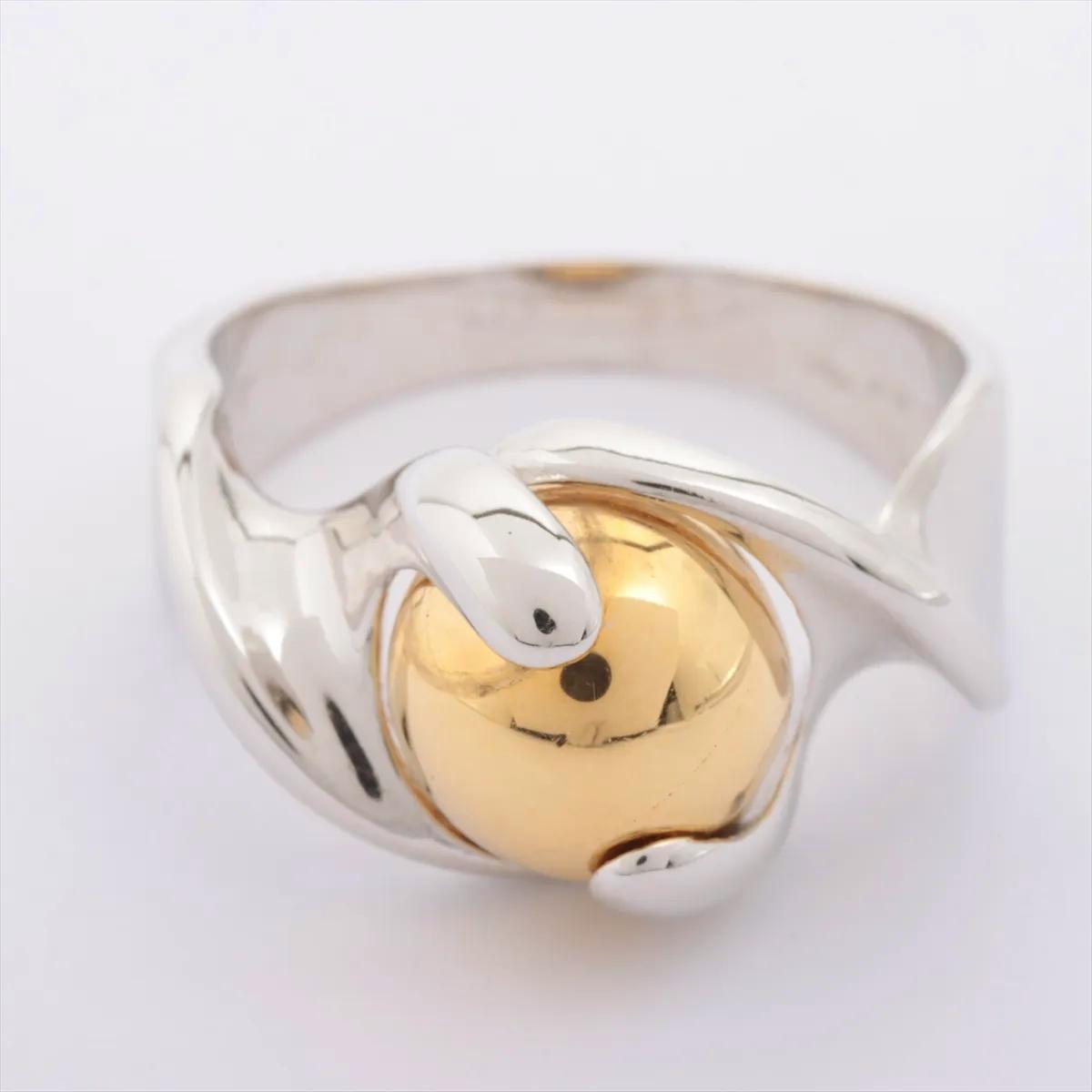 Marina B. 18K Yellow & White Gold Italian Ring