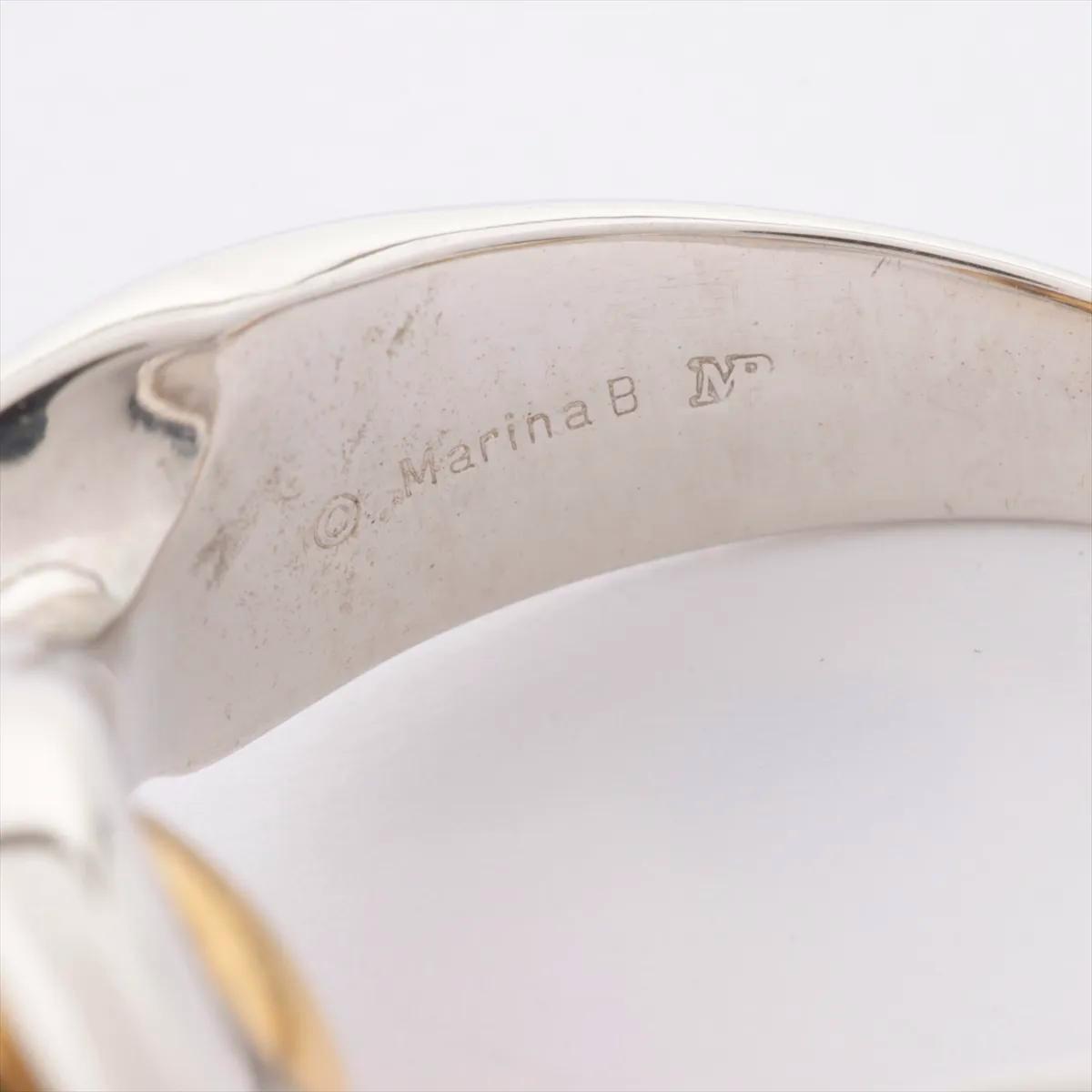 Marina B. 18K Yellow & White Gold Italian Ring