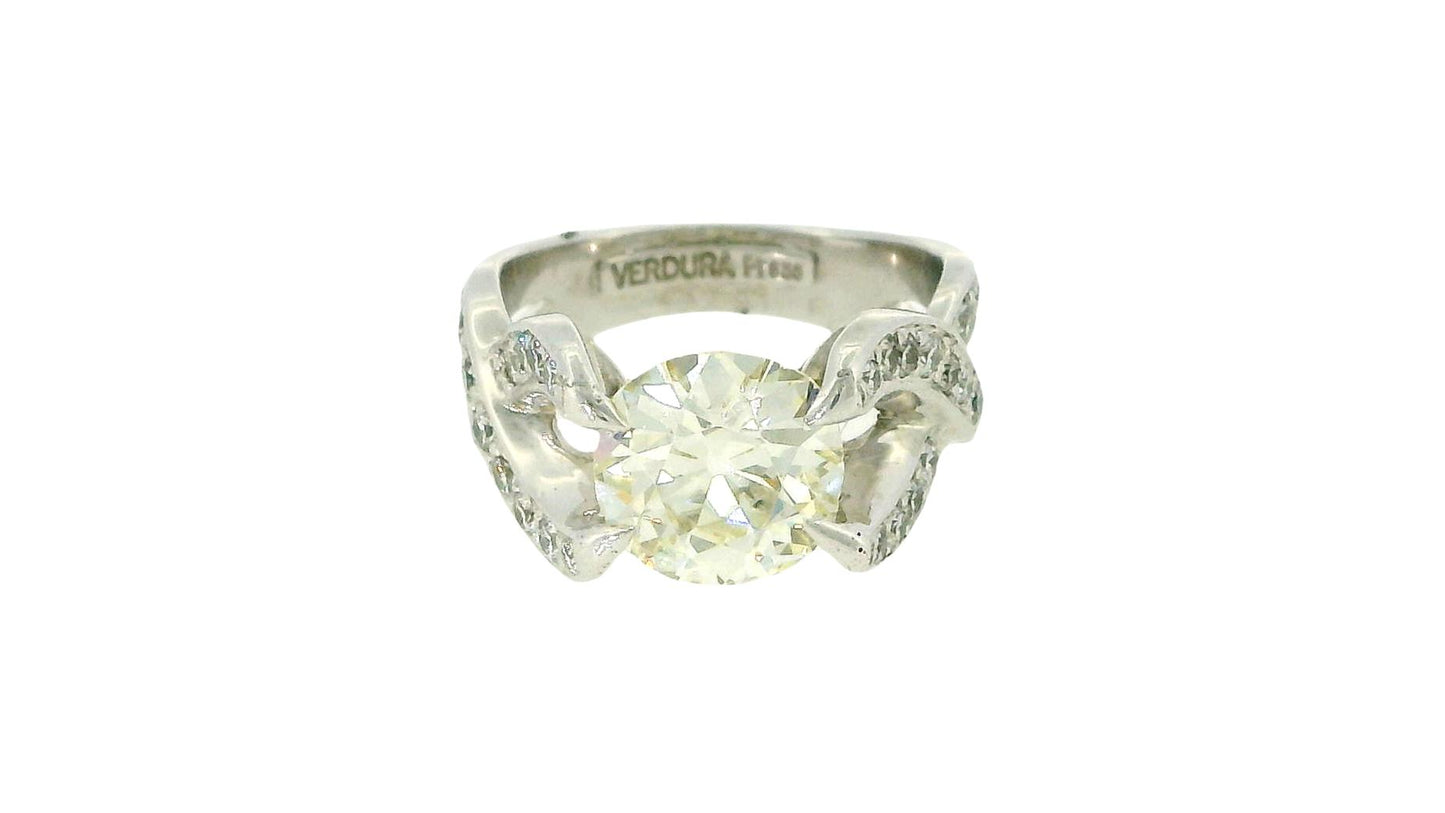 Verdura crossover diamond sided ring 2.80 euro diamond