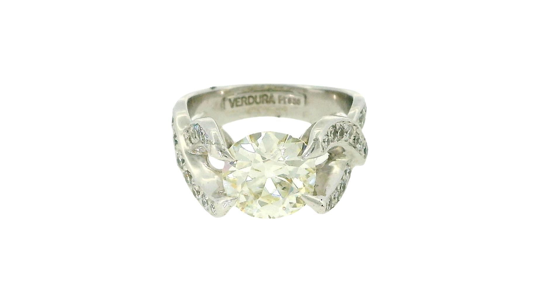 Verdura crossover diamond sided ring 2.80 euro diamond