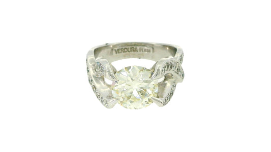Verdura crossover diamond sided ring 2.80 euro diamond