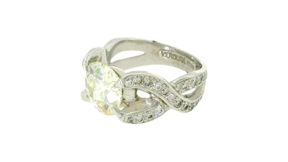 Verdura crossover diamond sided ring 2.80 euro diamond
