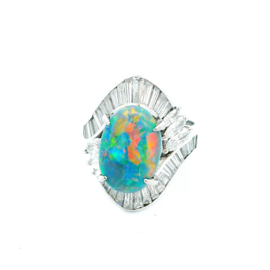 Platinum Opal Ring