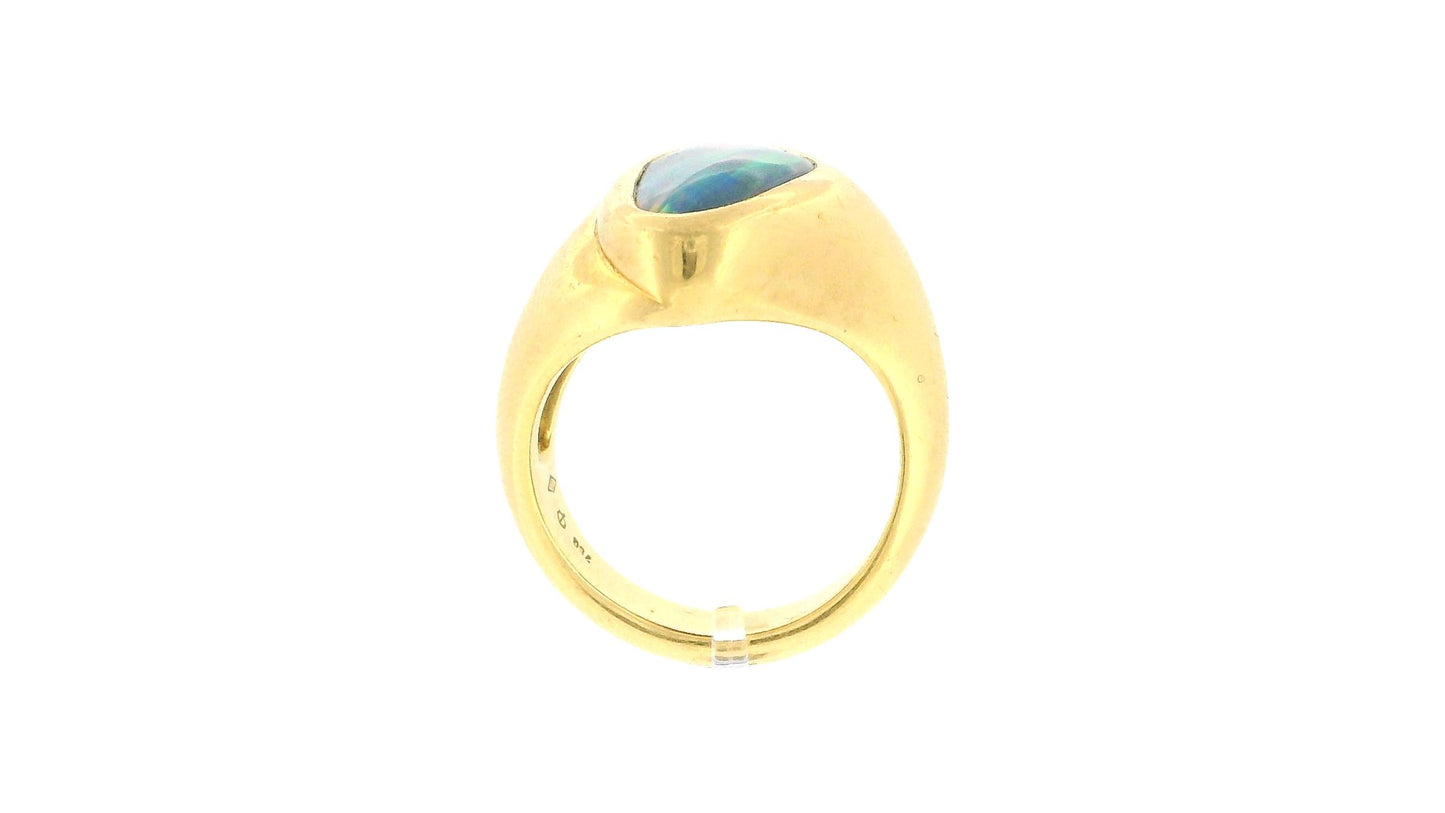 Freeform Opal Ring 18K Yellow Gold