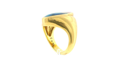Freeform Opal Ring 18K Yellow Gold