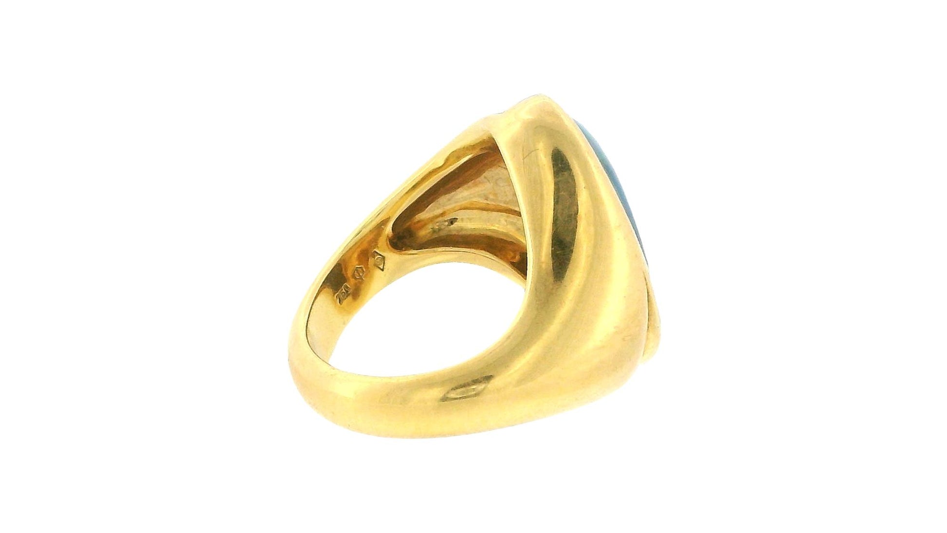 Freeform Opal Ring 18K Yellow Gold