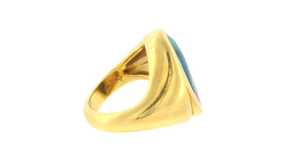 Freeform Opal Ring 18K Yellow Gold