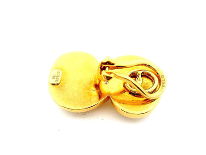 Tiffany Earrings tornado Clip-backs 18K Yellow Gold