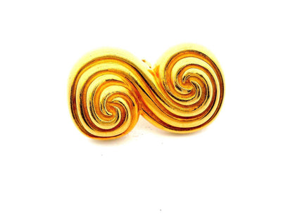 Tiffany Earrings tornado Clip-backs 18K Yellow Gold