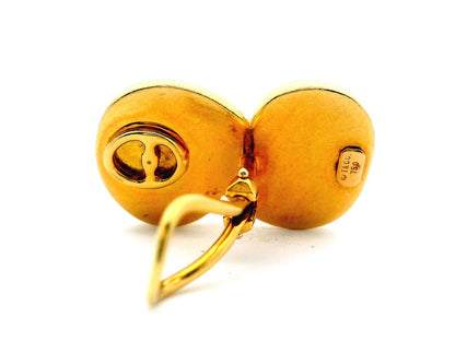 Tiffany Earrings tornado Clip-backs 18K Yellow Gold