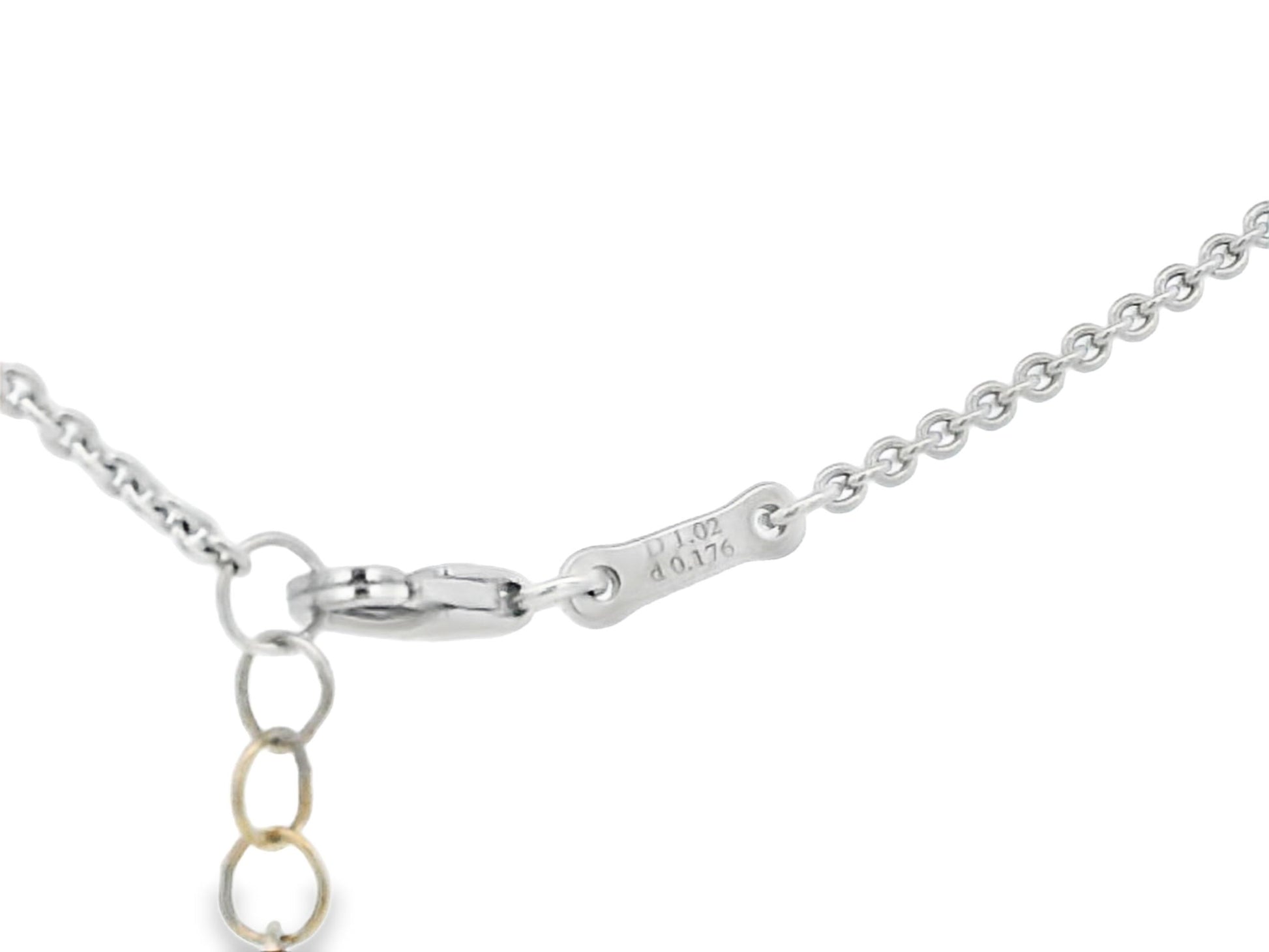 Cushion-Cut Diamond in 18K White Gold GIA Certified Pendant Necklace