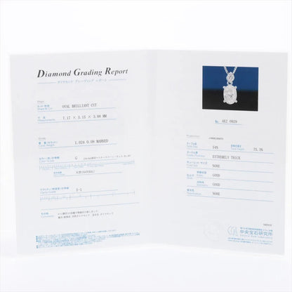 Platinum Diamond pedant necklace W/Certificate