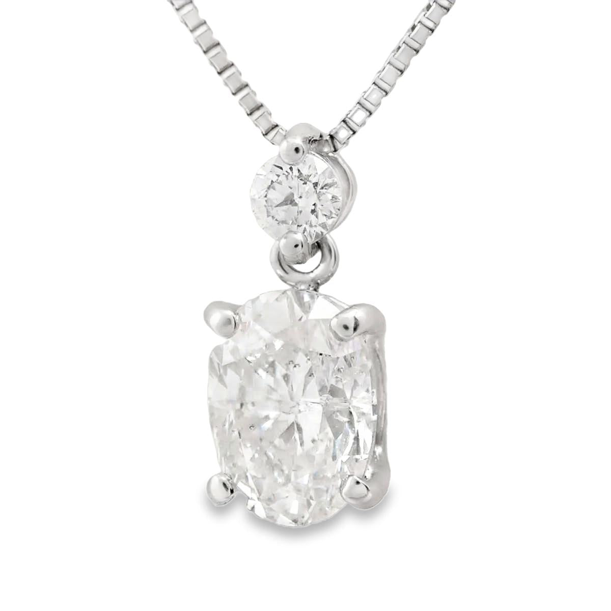 Platinum Diamond pedant necklace W/Certificate