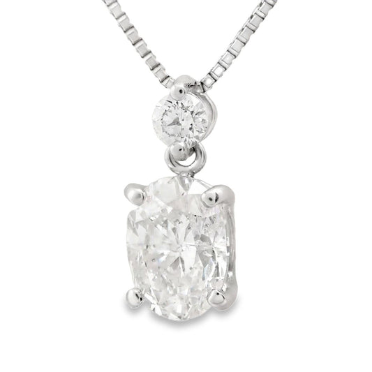 Platinum Diamond pedant necklace W/Certificate