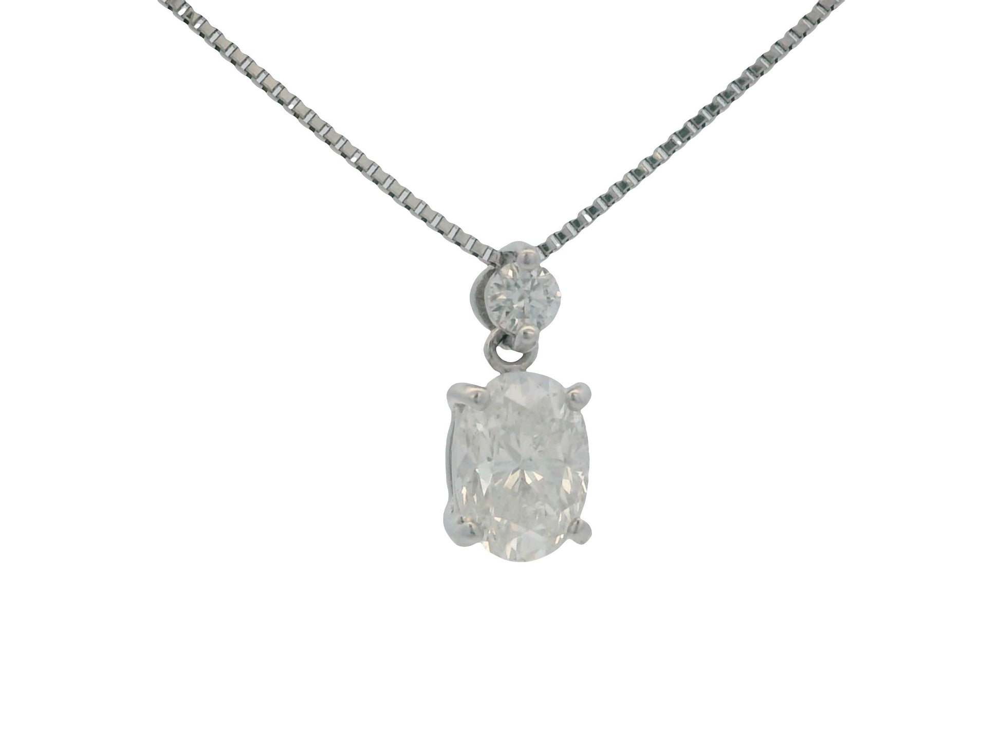 Platinum Diamond pedant necklace W/Certificate