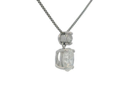 Platinum Diamond pedant necklace W/Certificate