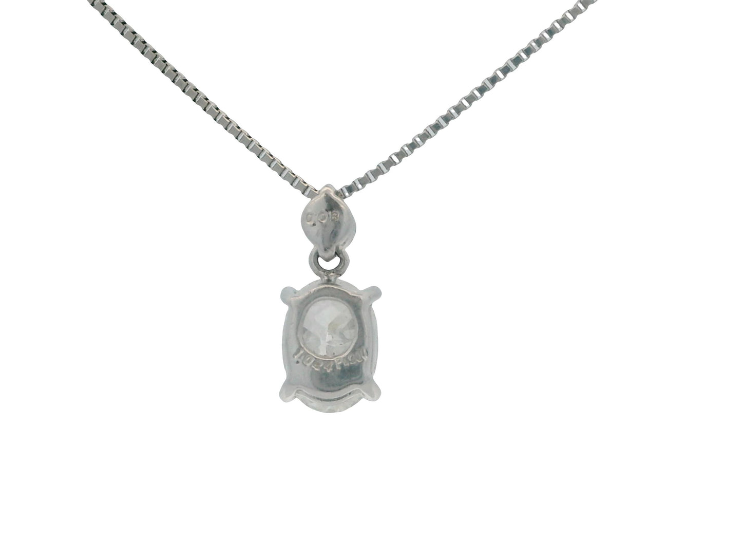 Platinum Diamond pedant necklace W/Certificate