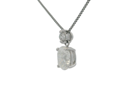 Platinum Diamond pedant necklace W/Certificate