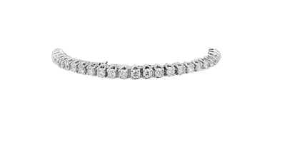 14K White Gold Tennis Bracelet 4 Ct Diamond.