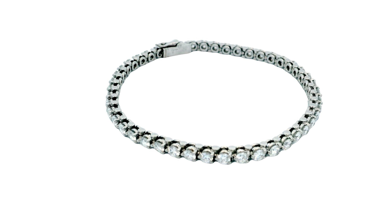 Cartier Platinum Diamond Line Bracelet