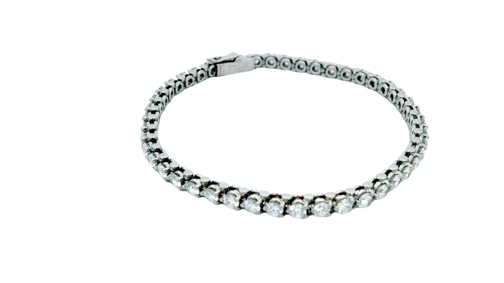 Cartier Platinum Diamond Line Bracelet