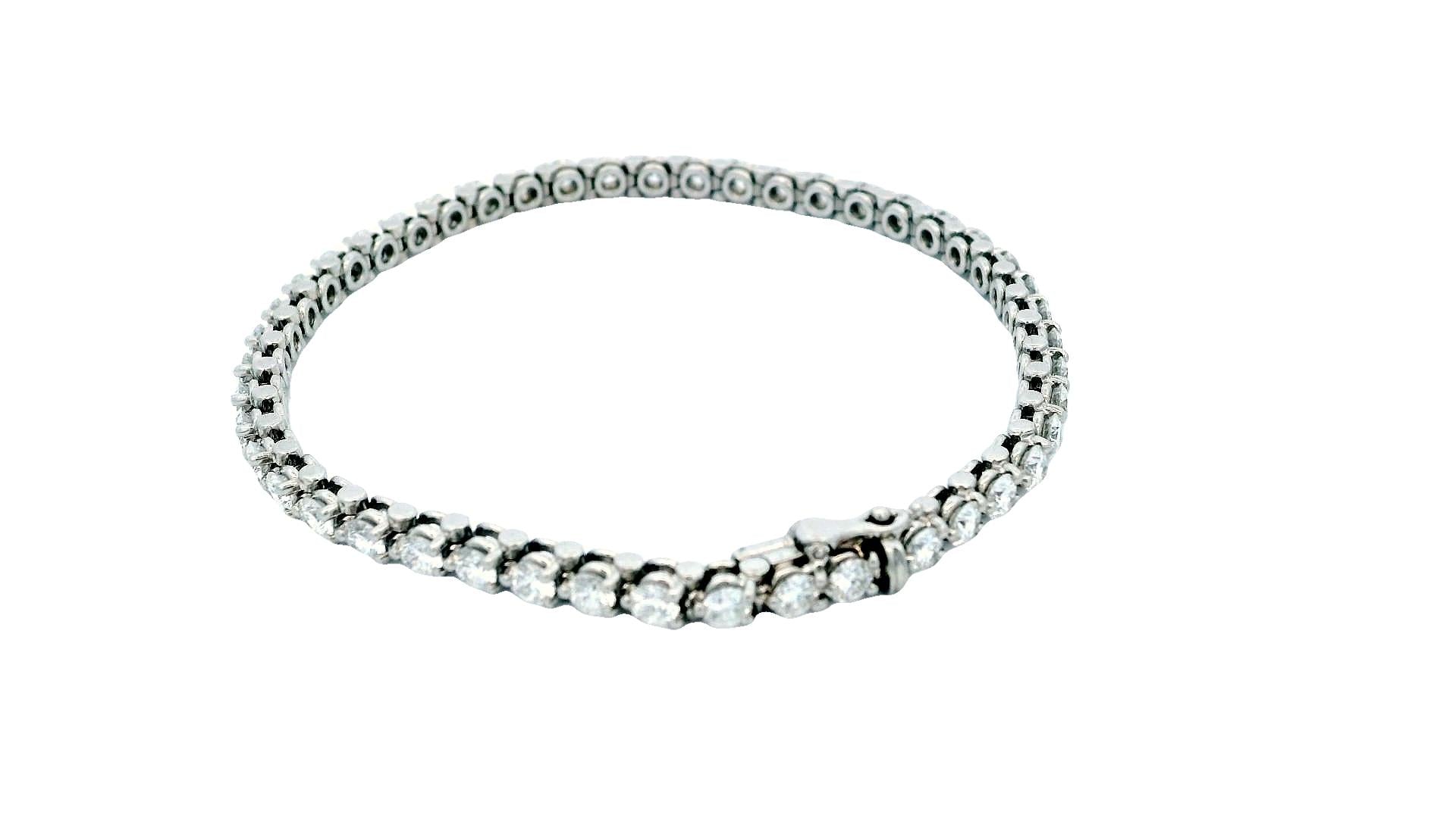 Cartier Platinum Diamond Line Bracelet