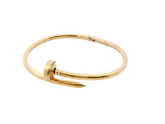 Cartier 18k Yellow Gold Aldo Cipullo Cartier Nail Bangle Bracelet