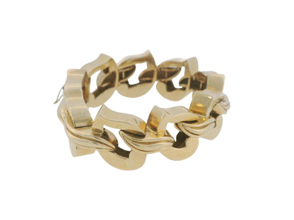 Tiffany & Co Retro 14K Gold Interlocking Links Bracelet