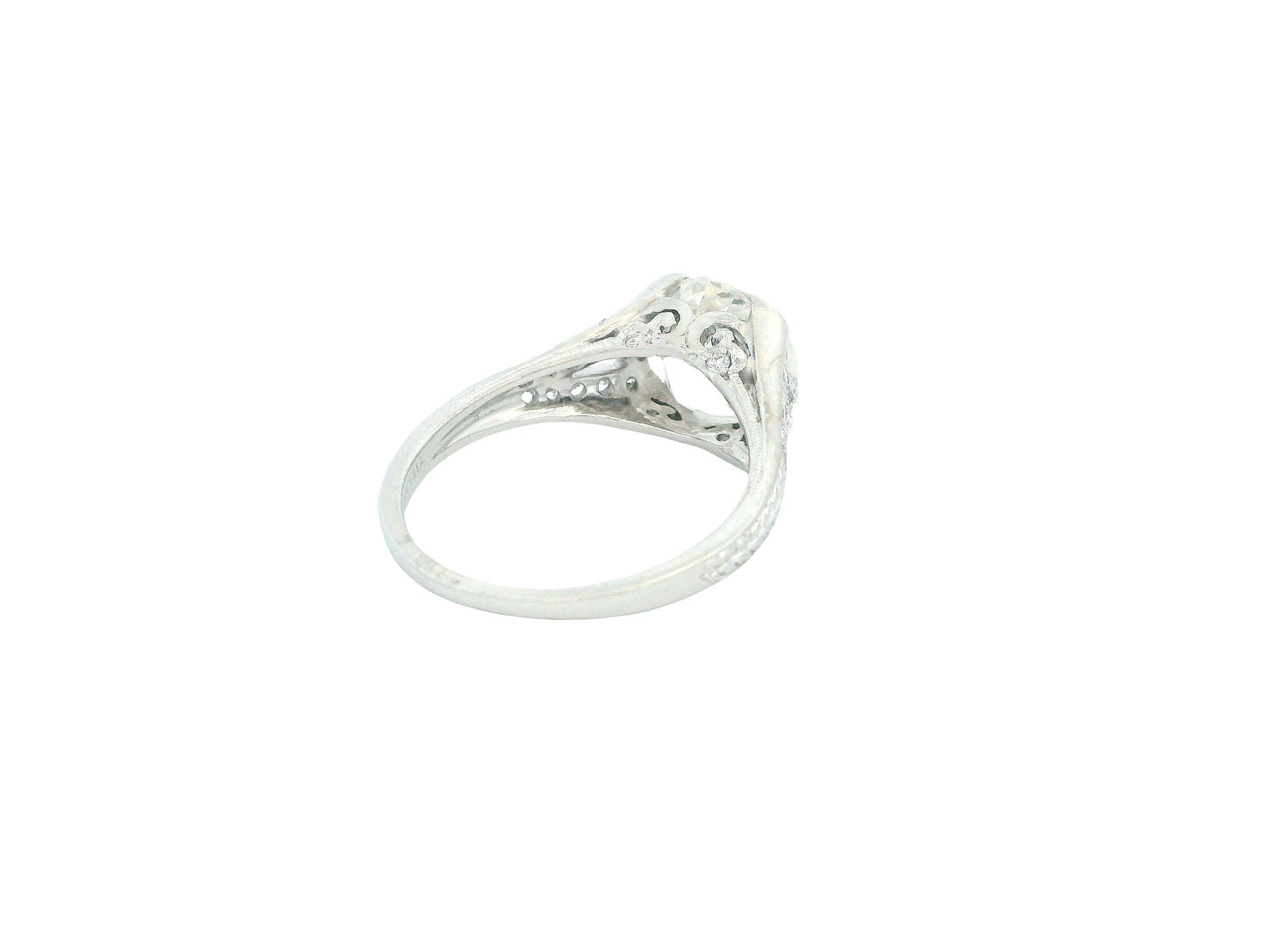 Tiffany & Co, Platinum Engagement Ring 3.03 Ct OMB W/GIA