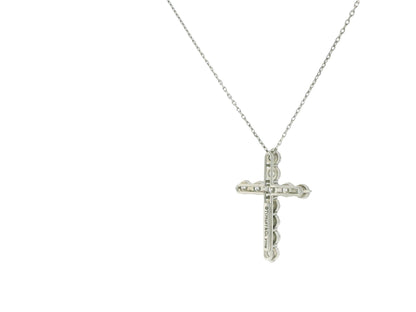 Tiffany & Co Platinum Diamond pedant on 18K White Gold Custom Chain