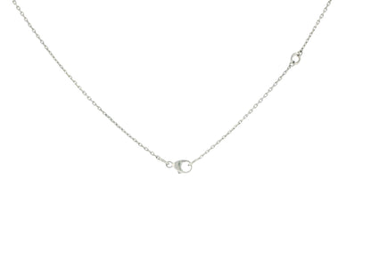Tiffany & Co Platinum Diamond pedant on 18K White Gold Custom Chain