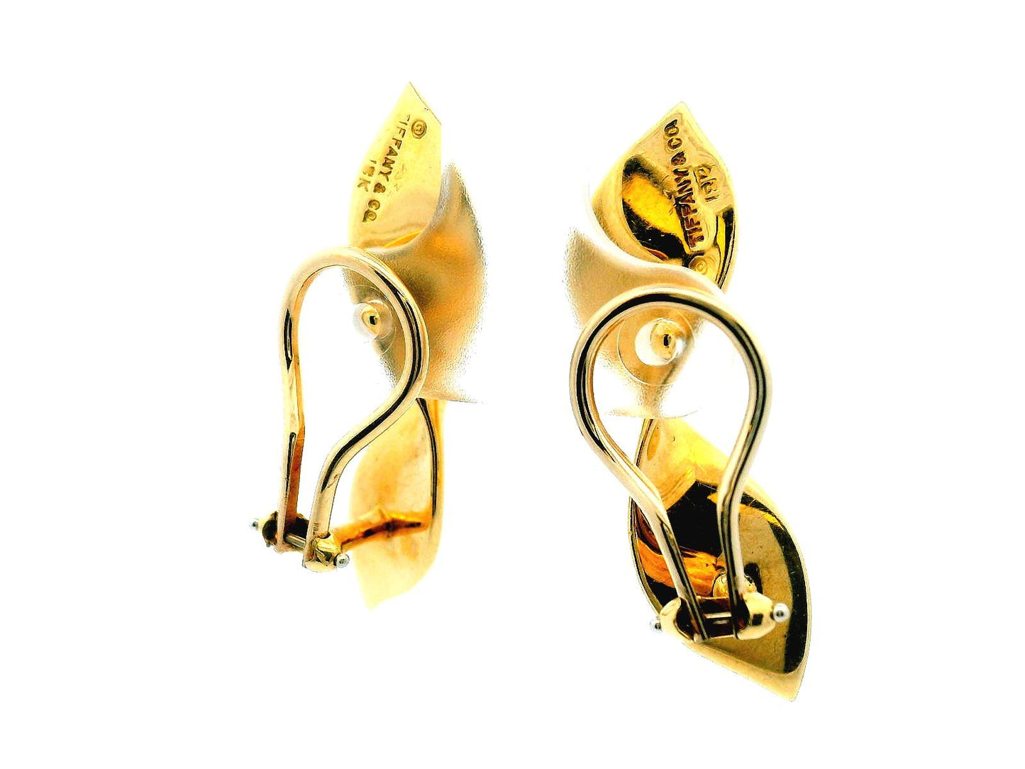 Tiffany Earrings  Twisted Bowtie clip-backs.