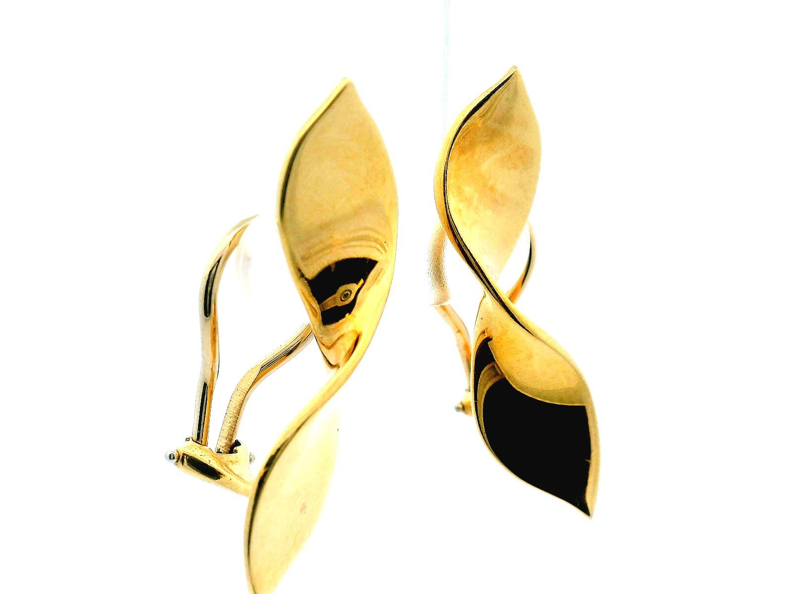 Tiffany Earrings  Twisted Bowtie clip-backs.