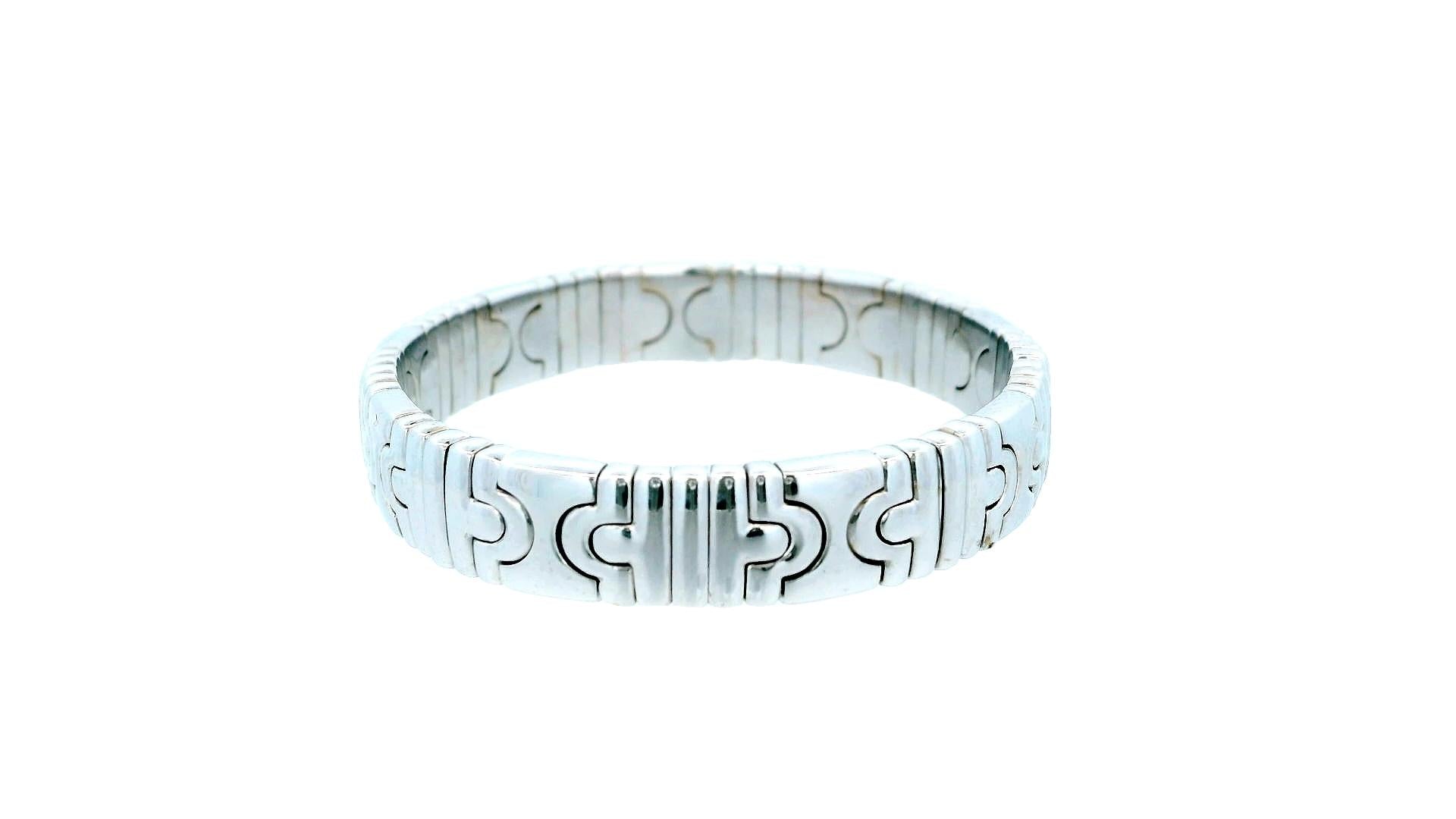 Bvlgari Parentesi 18K White Gold Bracelet